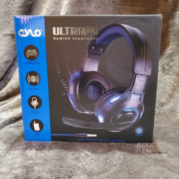 Cylo Ultra Pro Gaming Audio/Speaker Wired Headphone Set with Led Light - Picture 1 of 9